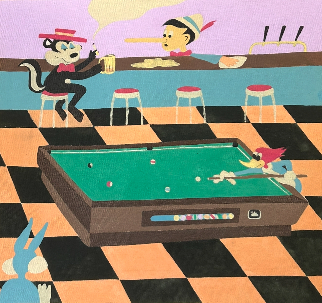 shooting pool
